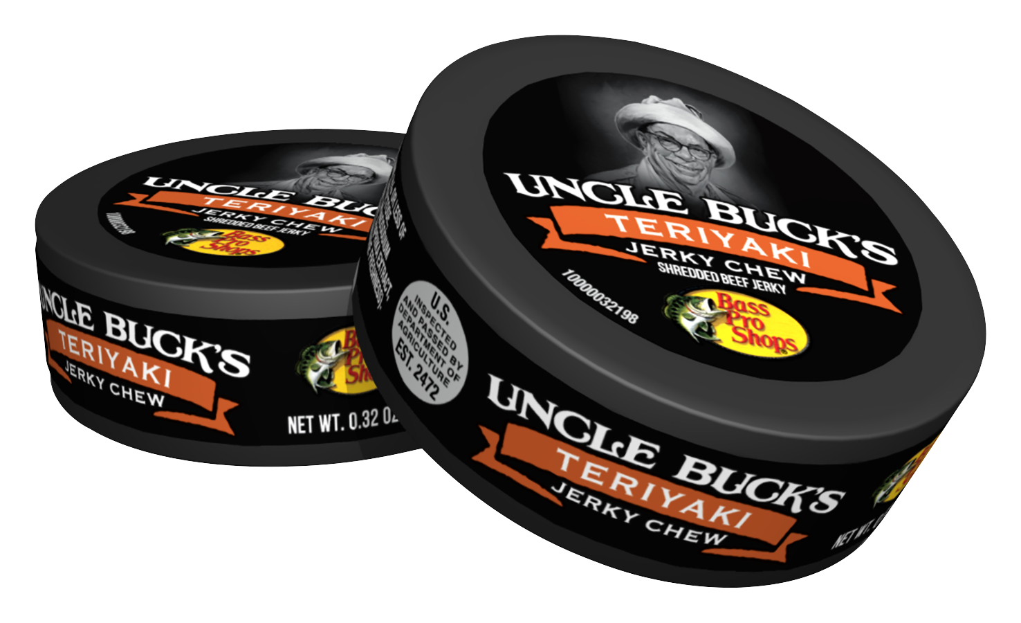 Uncle Buck's Teriyaki Flavor Shredded Beef Jerky Chew 36Pack Cabela's